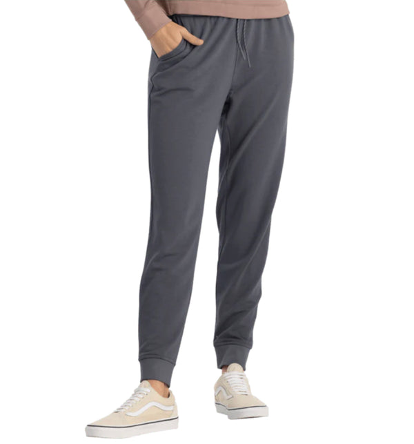 BAMBOO LIGHTWEIGHT FLEECE JOGGER - STORM CLOUD