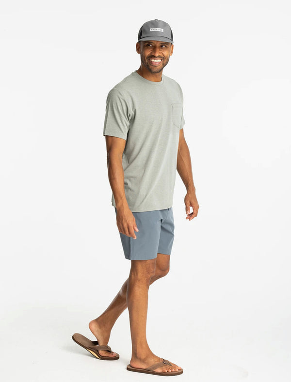 Men's Bamboo Flex Pocket Tee - Heather Agave Green