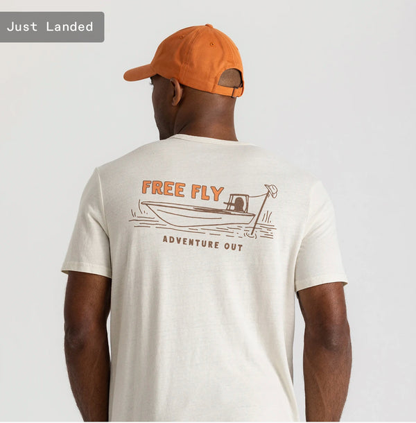 Lazy Tides Pocket Tee: Heather Birch