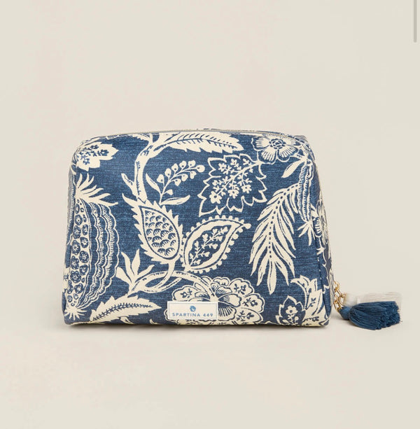 Large Cosmetic Pouch Flagler Blue