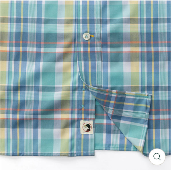 Performance Poplin Sport Shirt
Page Plaid: Marine Blue