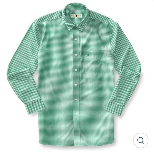 Performance Poplin Sport Shirt: Tidal Green