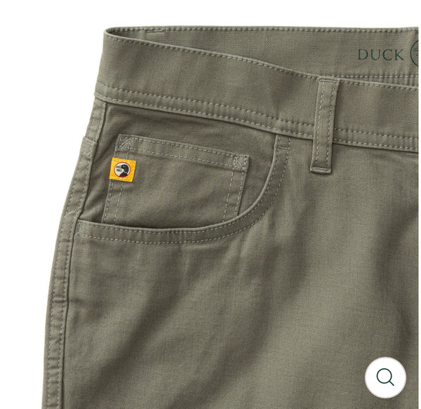 Classic Fit Pinpoint Canvas Five-Pocket - Mist Grey