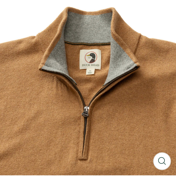 Ridley 1/4 Zip Sweater Camel