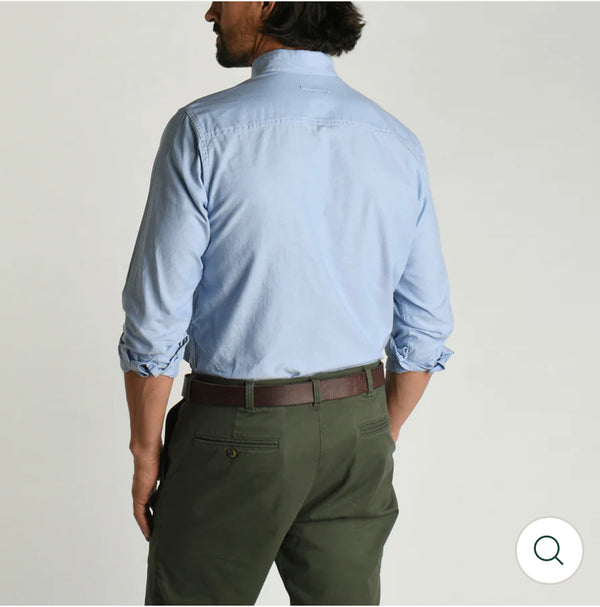 Cotton Oxford Sport Shirt - Blue