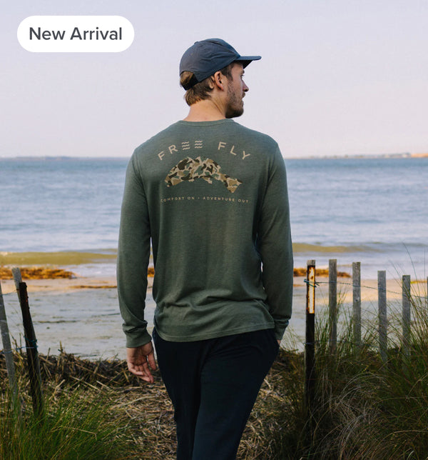 Redfish Camo Long Sleeve - Heather Fatigue