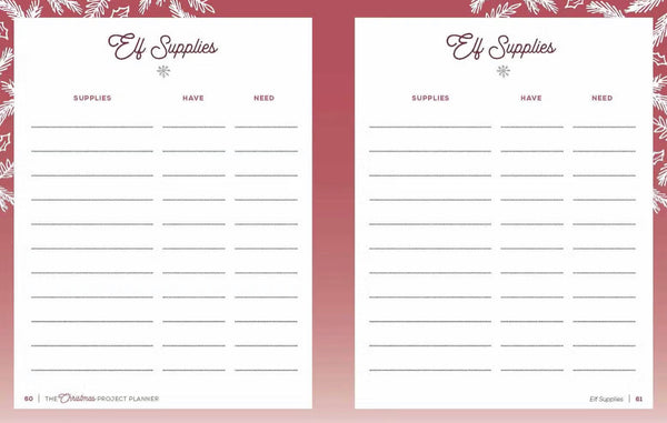 The Christmas Project Planner
