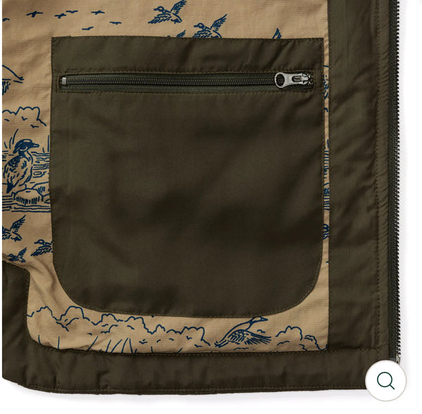 Fremont Performance Quilted Vest: Dark Forest Green