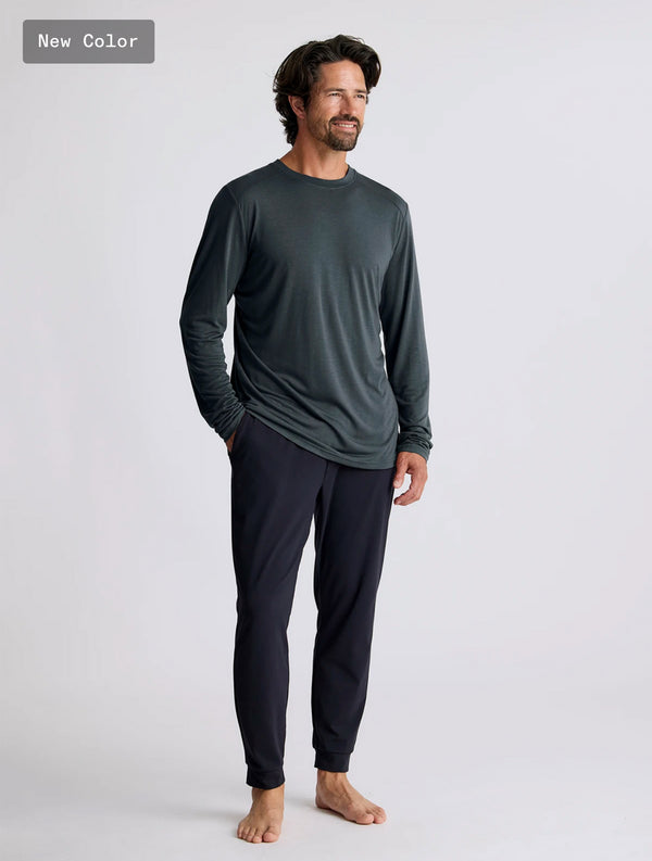Men's Bamboo Lightweight Long Sleeve: Midnight