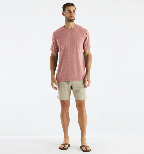 Men's Bamboo Flex Pocket Tee - Heather Brick