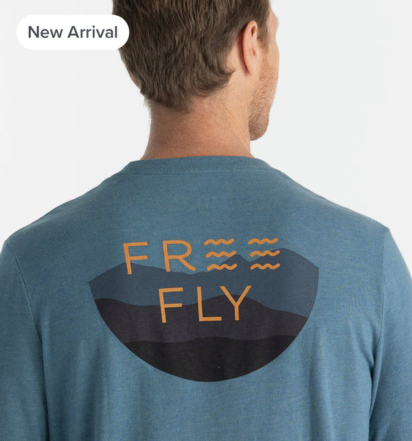 Open Range Long Sleeve - Heather Slate Blue