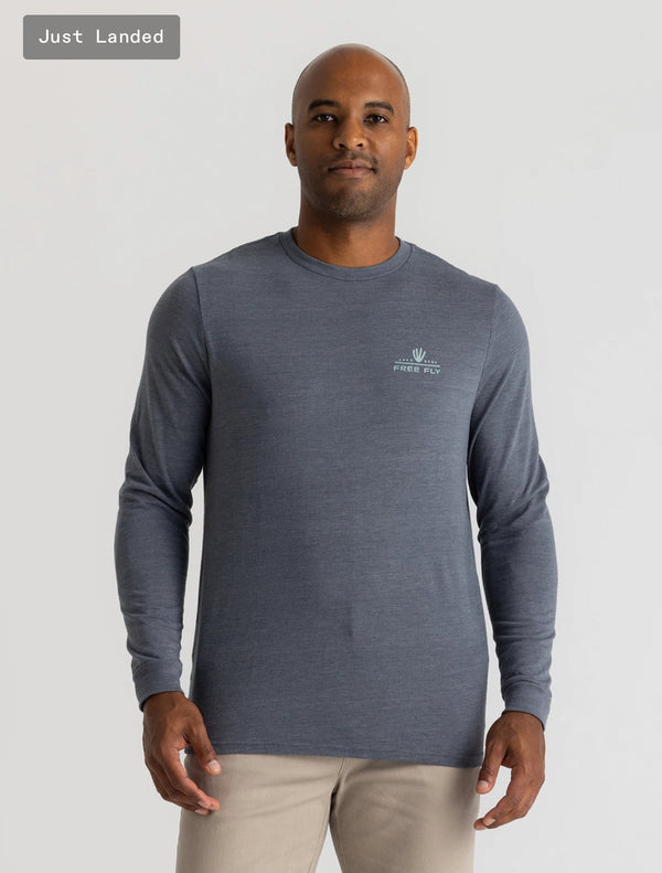 Dueling Reds Long Sleeve: Heather Storm Cloud