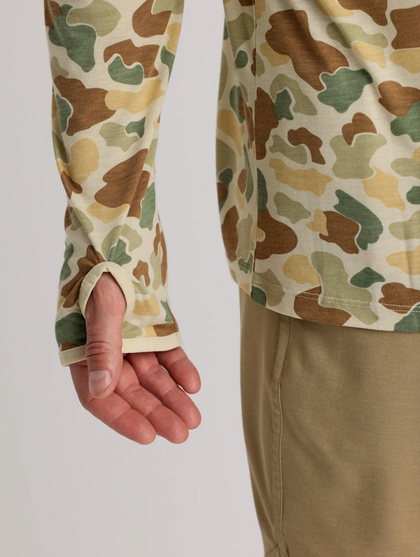 Men's Bamboo Lightweight Hoodie: Vintage Camo
