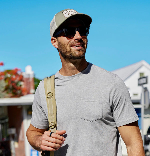 Wave Trucker Hat - Capers Green