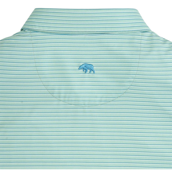 Scout Stripe Performance Polo - Surf