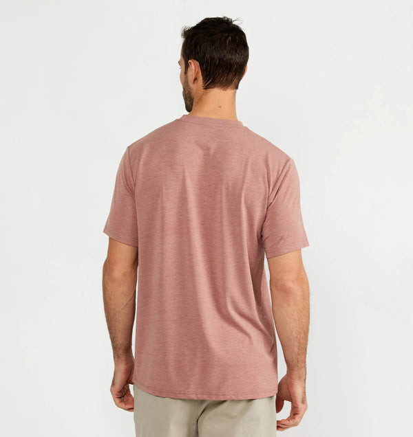 Men's Bamboo Flex Pocket Tee - Heather Brick