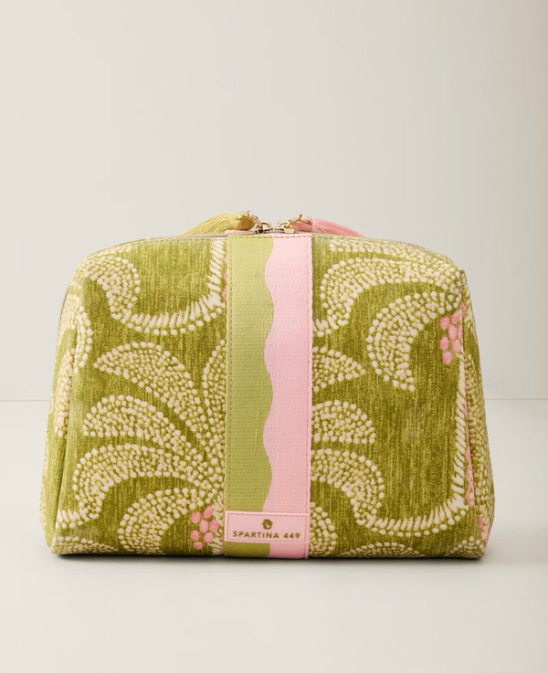 Large Cosmetic Pouch Castillo Green Palms