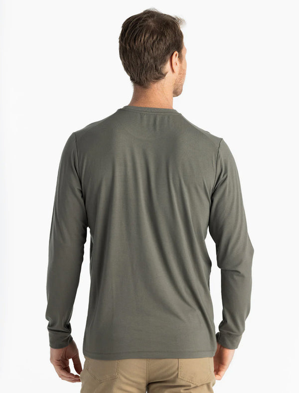 Men's Bamboo Flex Long Sleeve Pocket Tee