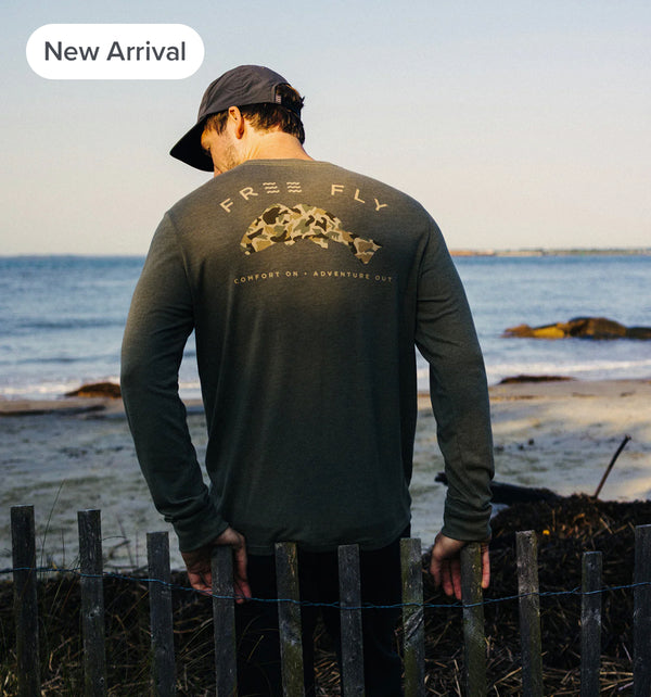 Redfish Camo Long Sleeve - Heather Fatigue