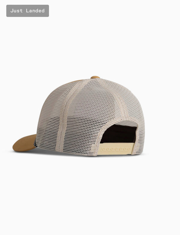 Flood Feeder Trucker Hat: Ochre