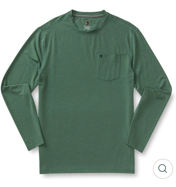 Duck Green Windward Long Sleeve Performance T-Shirt