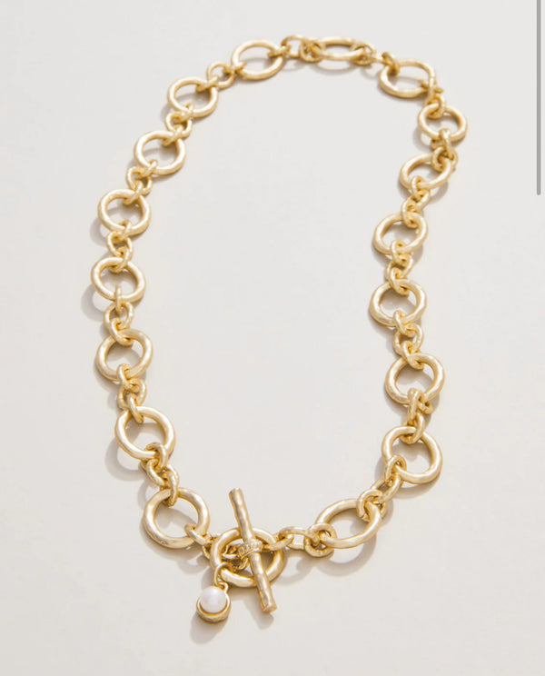 DeVaul Chain Toggle Necklace 18"