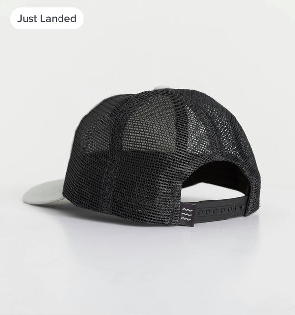 Low Pro Badge Trucker Hat - Harbor Grey