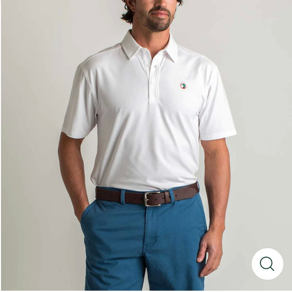 Hayes Performance Logo Polo - White