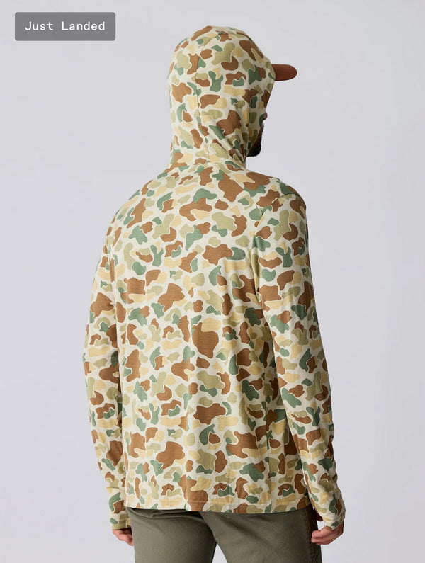 Men's Bamboo Shade Hoodie: Vintage Camo