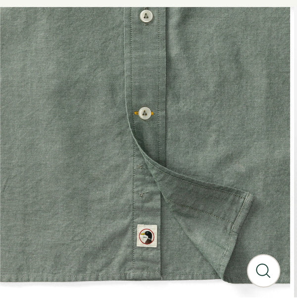 Cotton Oxford Sport Shirt - Cilantro