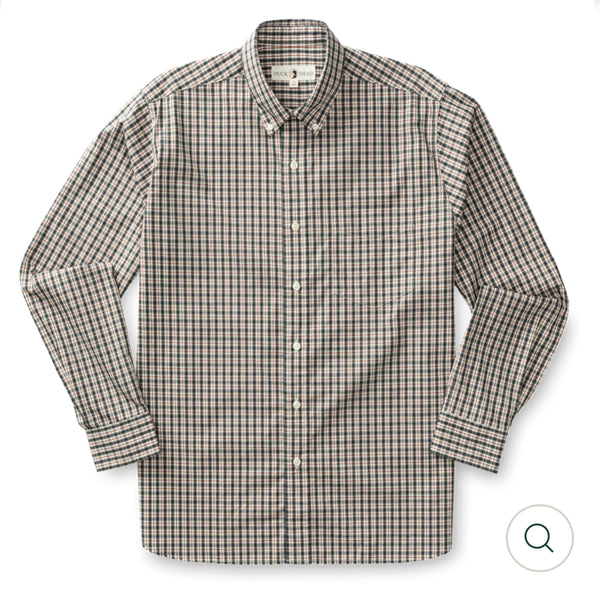 Cotton Poplin Sport Shirt - Navy