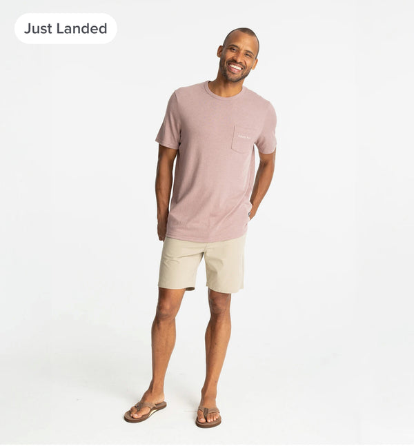 Comfort On Pocket Tee - Heather Fig