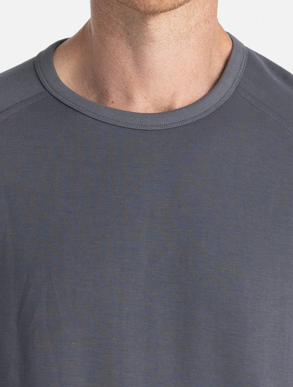 Men's Bamboo Lightweight Fleece Crew: Storm Cloud