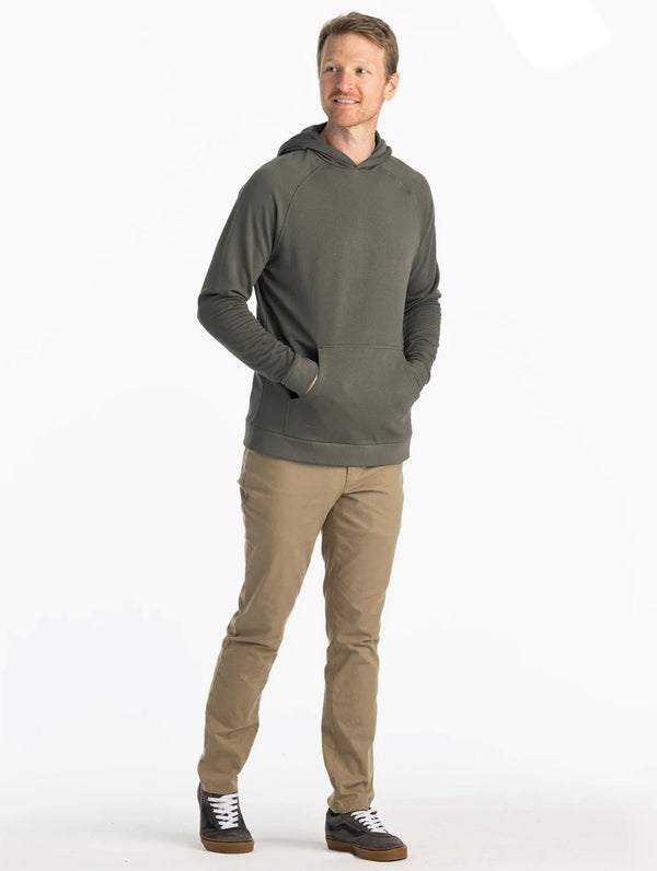 Men's Bamboo Lightweight Fleece Hoodie: Fatique
