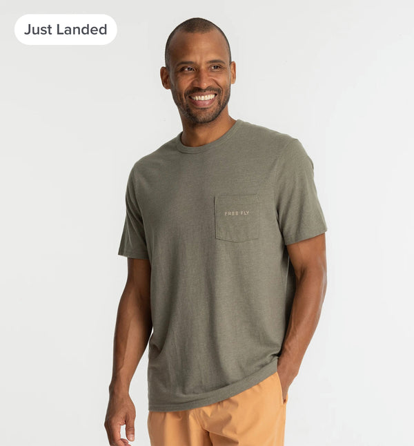 Trout Camo Pocket Tee - Heather Fatigue