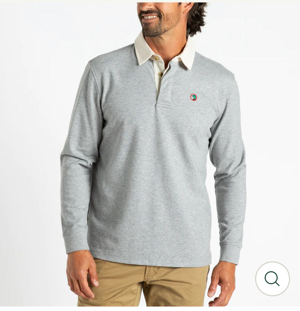 Solid Legacy Rugby Shirt - Quarry Grey Heather