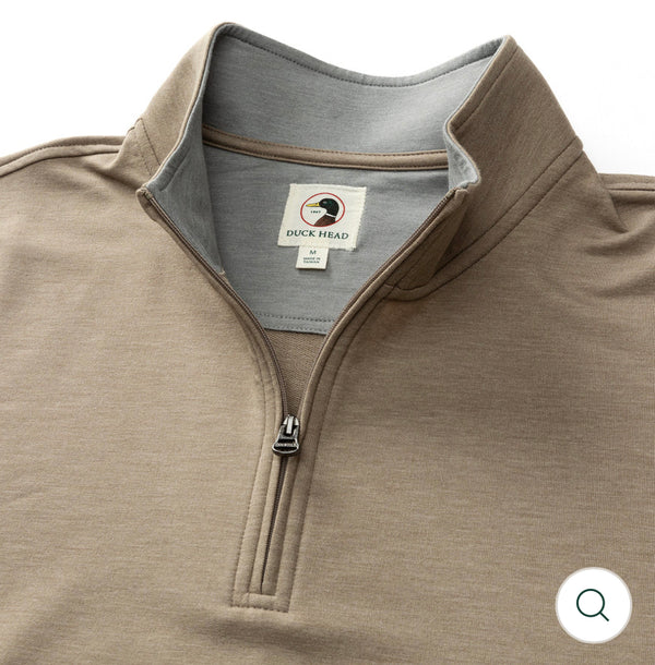 Dunmore 1/4 Zip Pullover - Walnut Heather