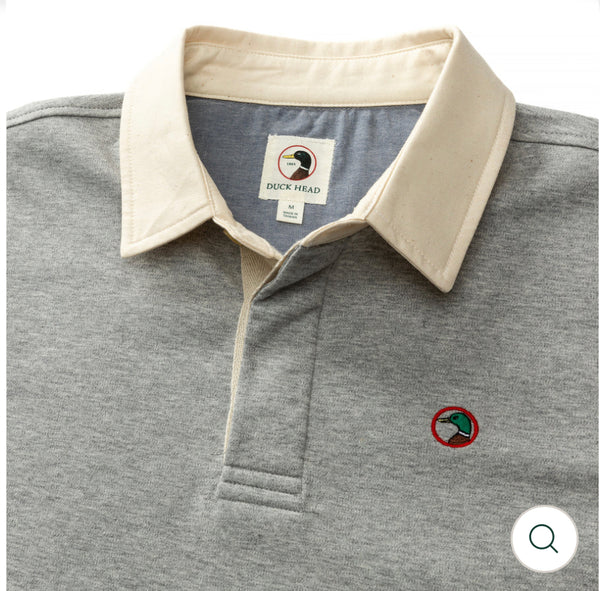 Solid Legacy Rugby Shirt - Quarry Grey Heather