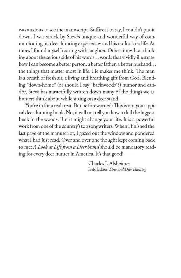 A Look At Life from A Deer Stand Deluxe Ed. Book - Outdoors