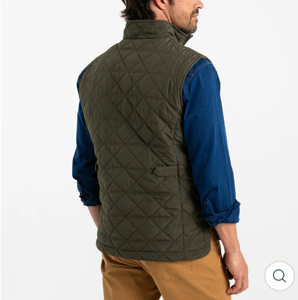 Fremont Performance Quilted Vest: Dark Forest Green