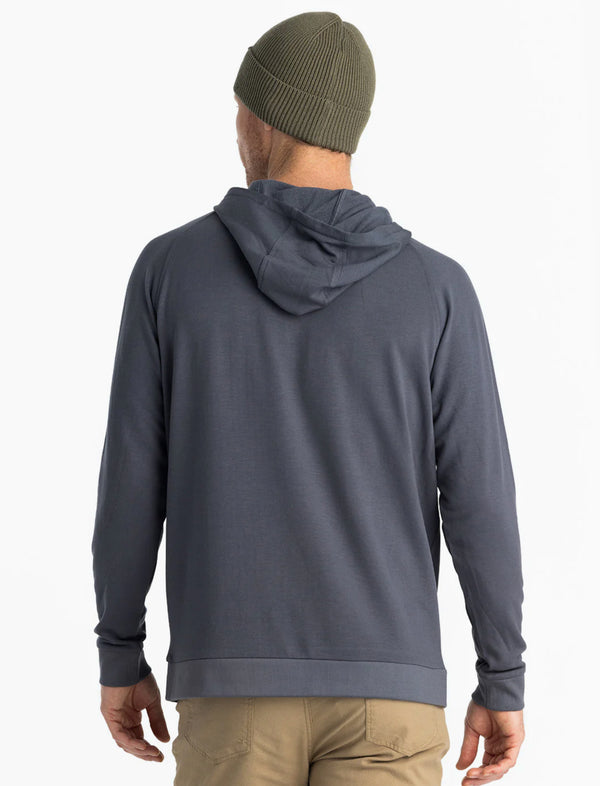 Men's Bamboo Lightweight Fleece Hoodie: Storm Cloud