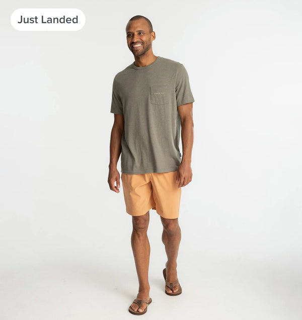 Trout Camo Pocket Tee - Heather Fatigue