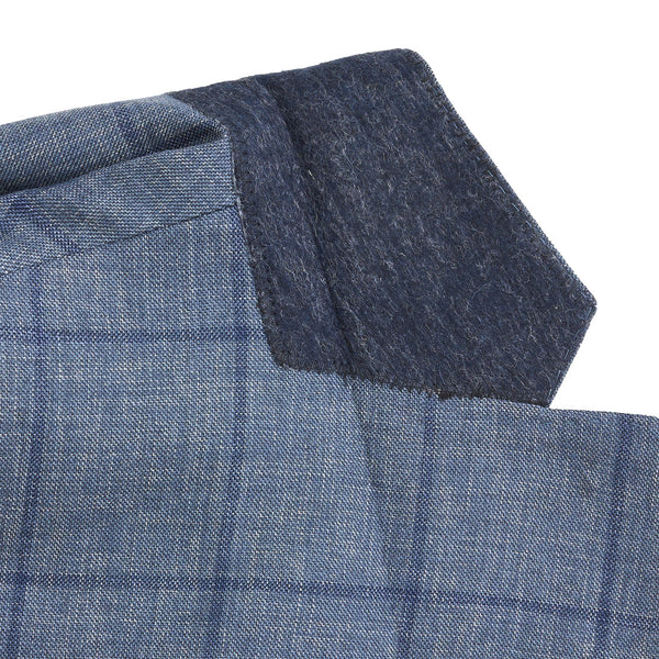 Barberis Captains Windowpane Sport Coat - Captains Blue