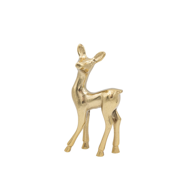 Aluminum Reindeer in Gold Finish