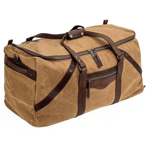 Campaign Waxed Canvas X-Large Duffle Bag -Smoke