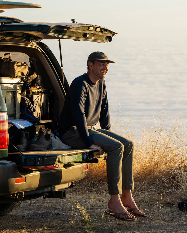 Men's Waffle Crew: Deep Navy