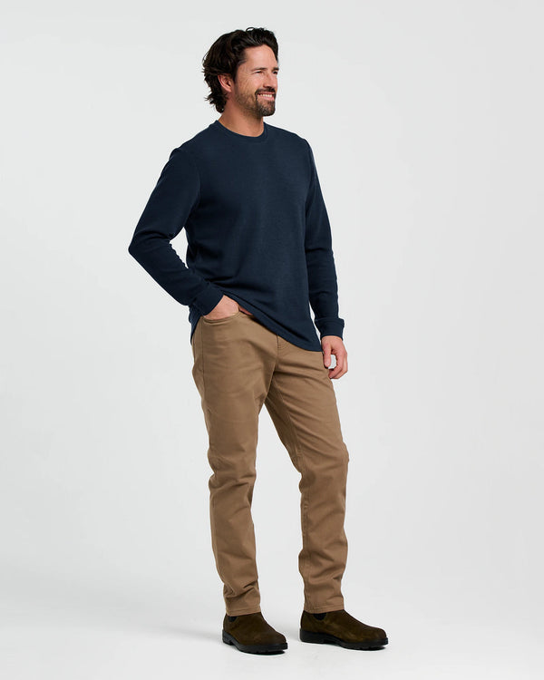 Men's Waffle Crew: Deep Navy