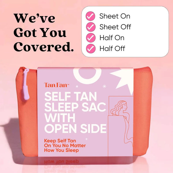 Self Tan Fan Sleep Sac - Open Side