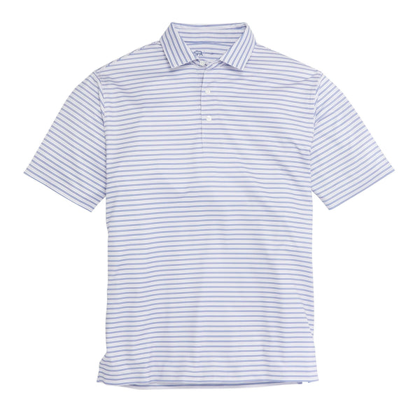 Wedge Stripe Performance Polo: Daybreak