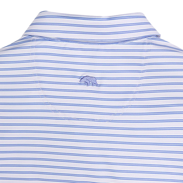 Wedge Stripe Performance Polo: Daybreak